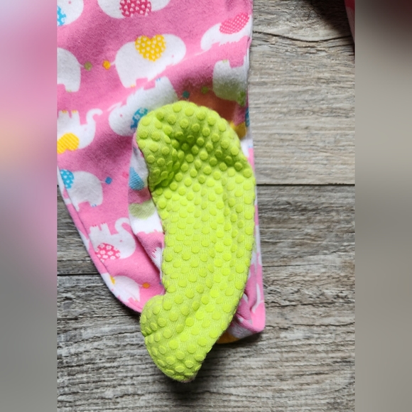 The Children's Place Toddler Girls Elephant Snug Fit Cotton One Piece Pajamas - Picture 4 of 4